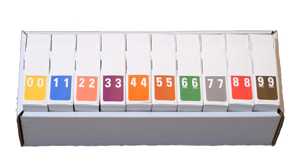 Complete Set Smead LCC 0-9 - Includes Organizing Tray