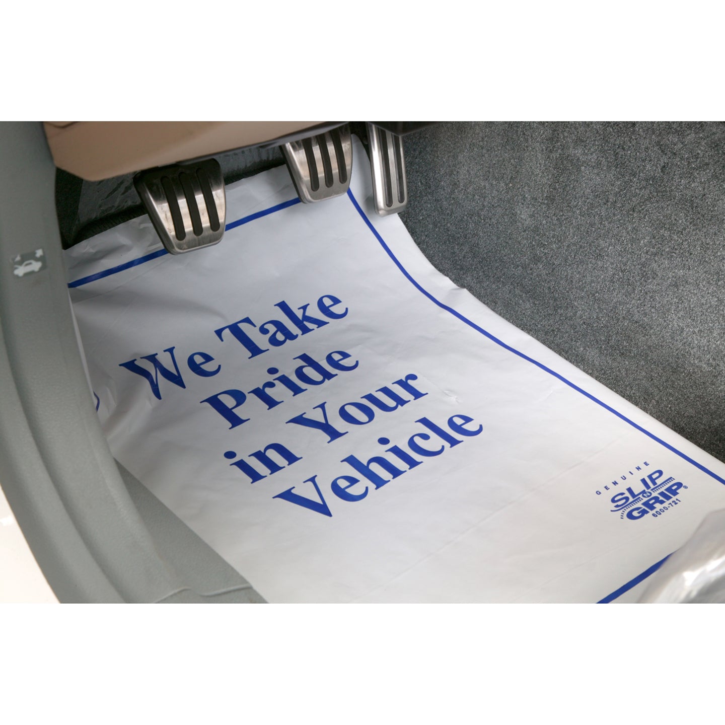 Slip-N-Grip® Plastic Floor Mats - Stock (500 Mats Per Roll)