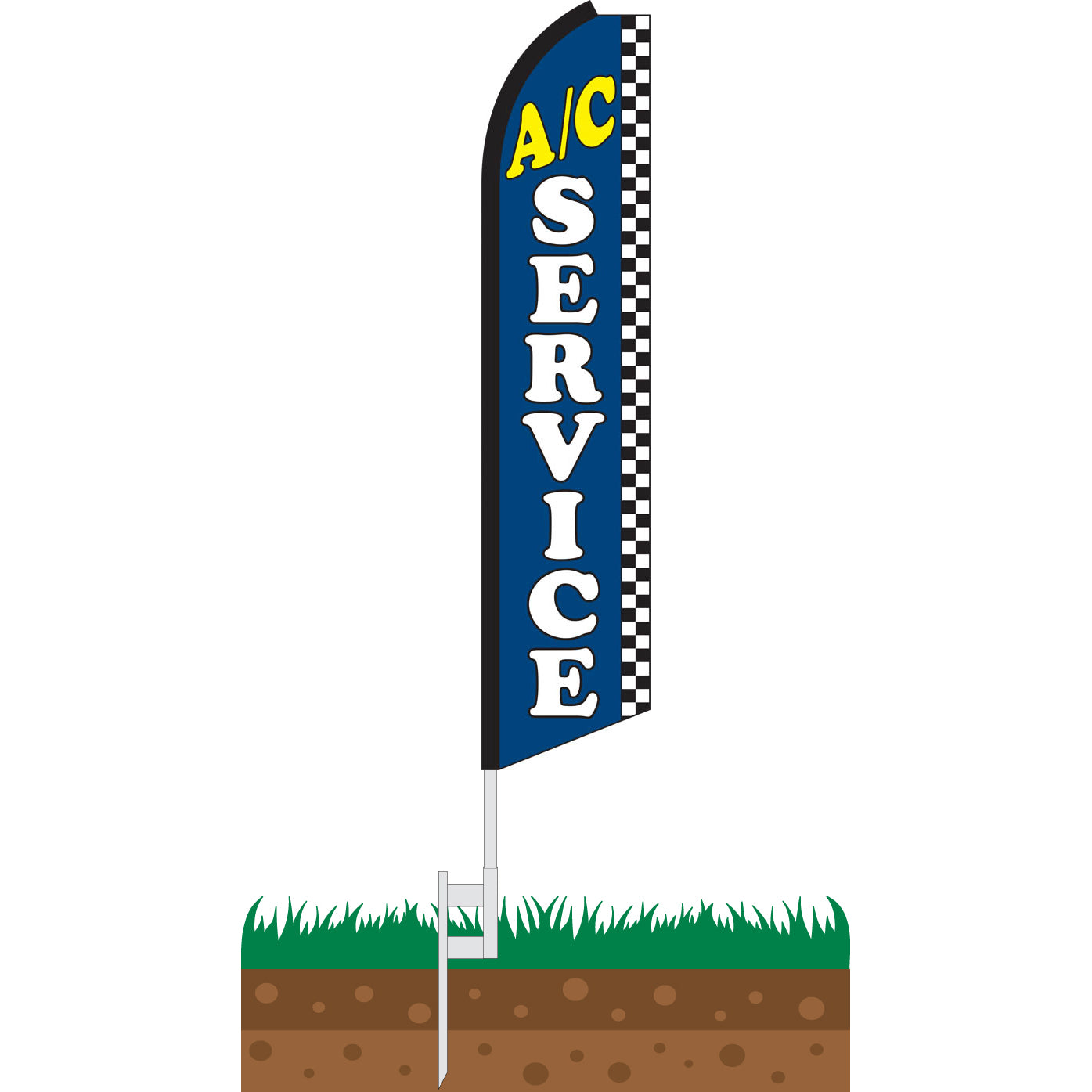 A/C Service Swooper Feather Flag