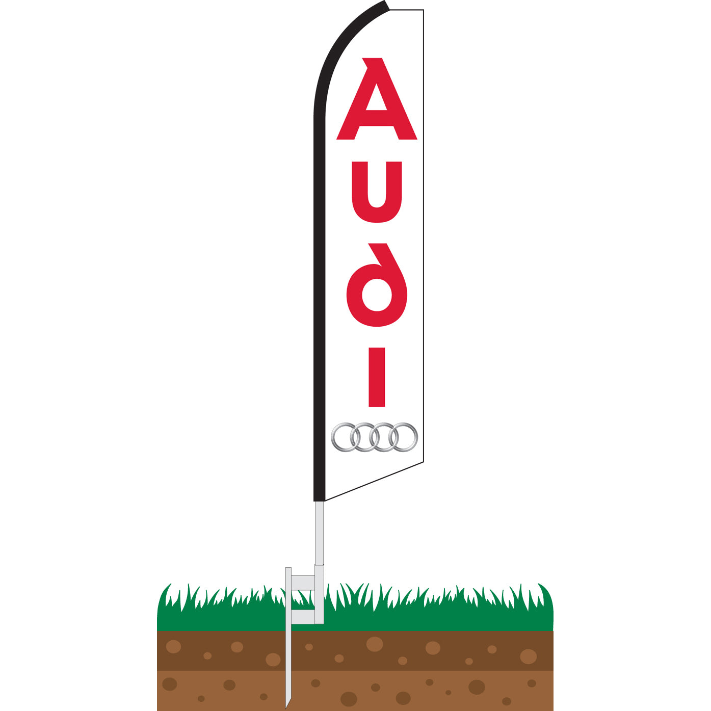 Audi Swooper Feather Flag
