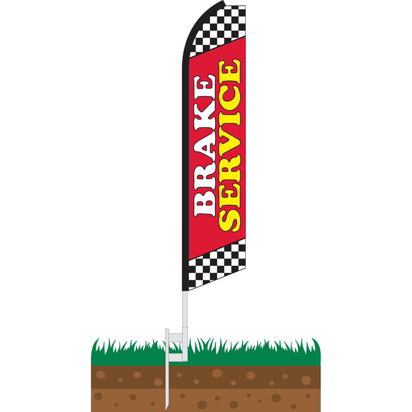 Brake Service Swooper Feather Flag