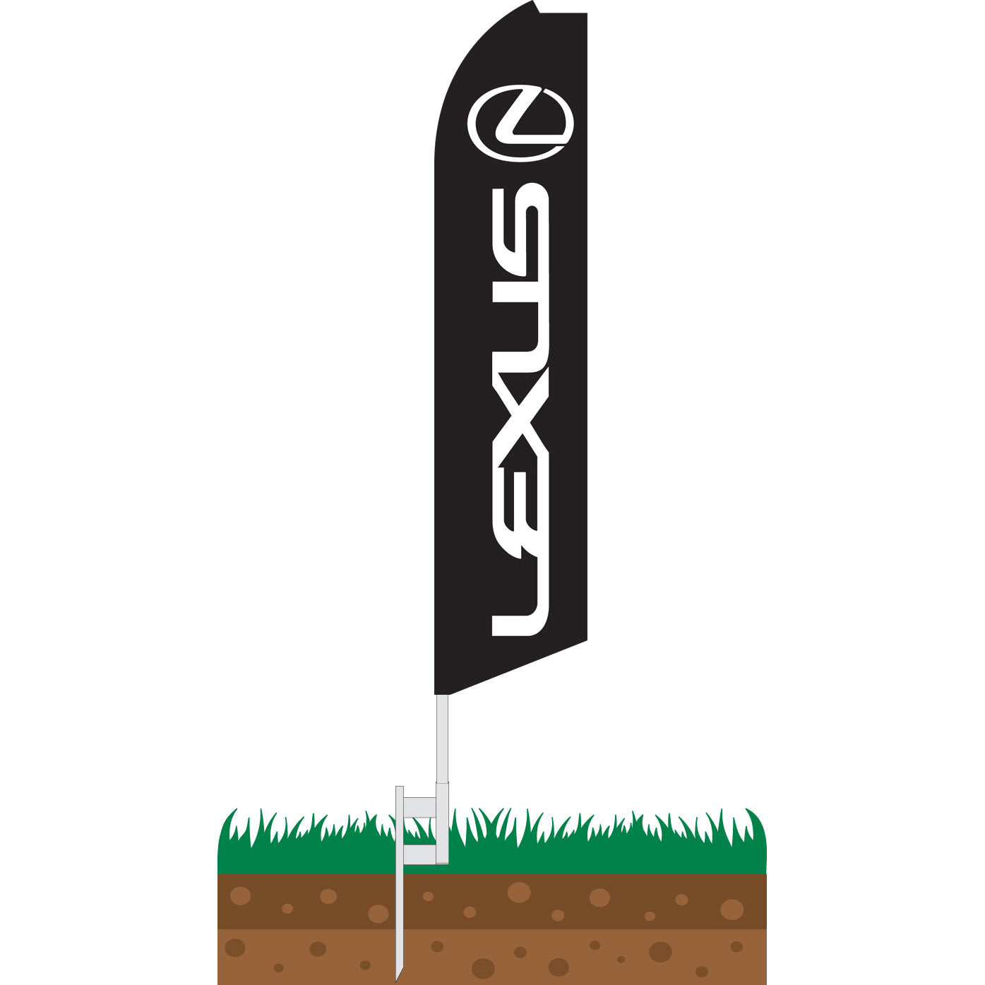 Lexus Swooper Feather Flag