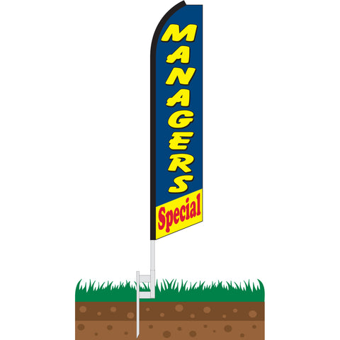 Managers Special Swooper Feather Flag