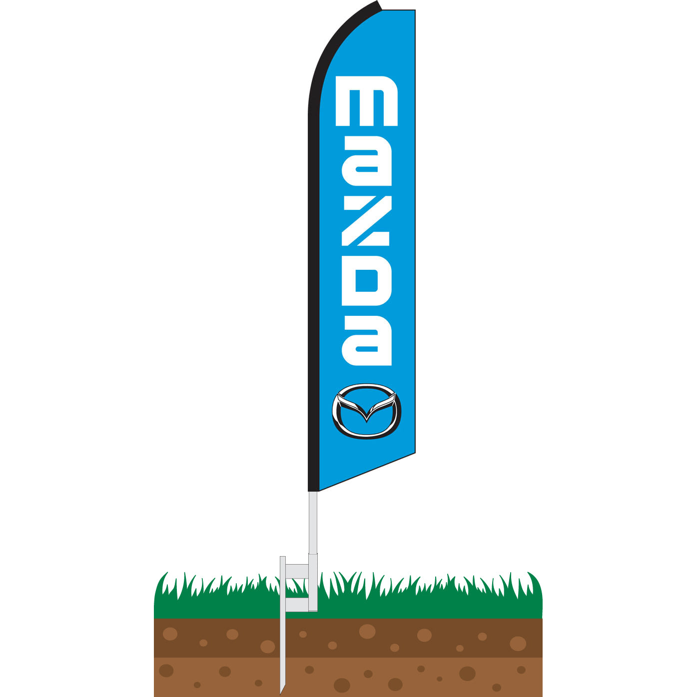 Mazda Swooper Feather Flag