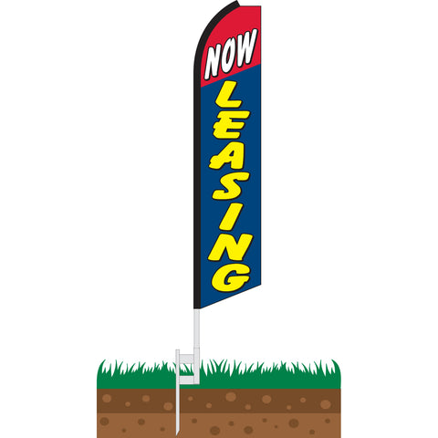 Now Leasing Swooper Feather Flag