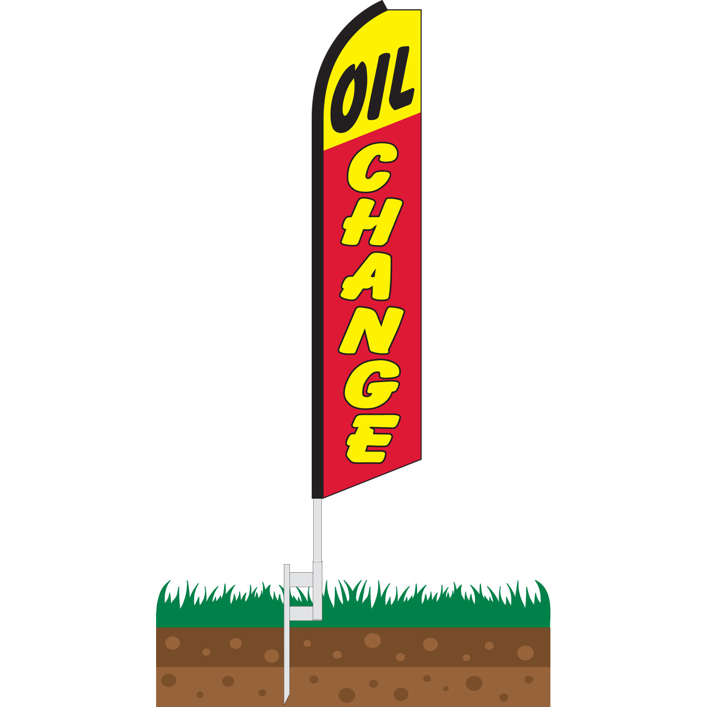 Oil Change Swooper Feather Flag