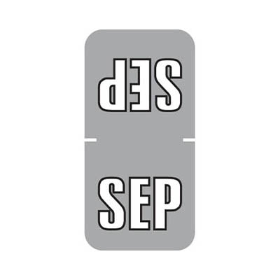 Sycom SYTT SEPTEMBER Month Labels 1-1/2" X 3/4" Laminated - Pack of 252