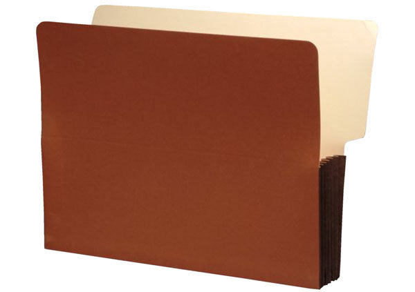 Shelf Tab Expansion Pockets, Tyvek Gussets, Letter Size, 3-1/2" Expansion (Carton of 100) - Nationwide Filing Supplies