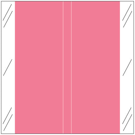 Tabbies 11600 Solid Pink Labels 1-1/2" X 1-1/2" Laminated- Roll of 500