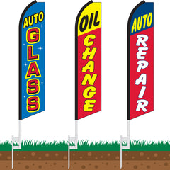 Auto Service Swooper Feather Flags