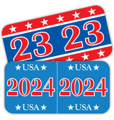Patriot GBAY Year Labels, 3/4&quot; X 1-1/2&quot; - Rolls of 500
