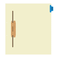 Individual Fileback Divider- Side Tab 1/8th Cut