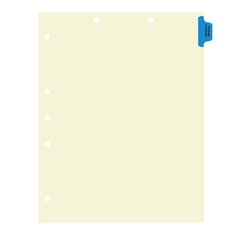 Individual Chart Dividers- Side Tab 1/8th Cut
