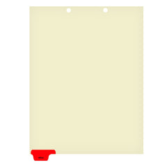 Individual Chart Dividers- Bottom Tab 1/6th Cut