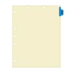 Individual Chart Dividers- Side Tab 1/6th Cut