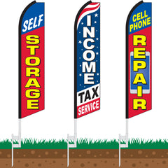 Business Advertising Swooper Feather Flags