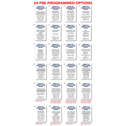 Godex RT200i Oil Change Sticker Printer