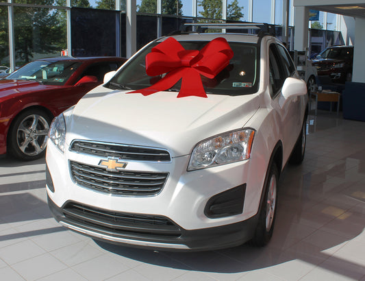 34 Inch Red Windshield Car Bow
