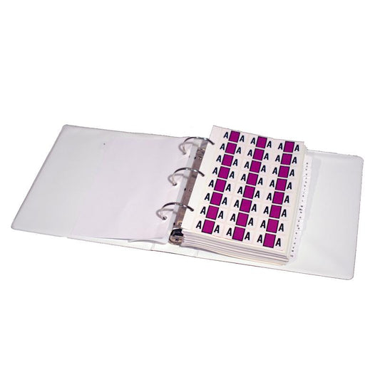 3 Ring Binder With Index Tabs For Label Sheets. - Does Not Include Labels