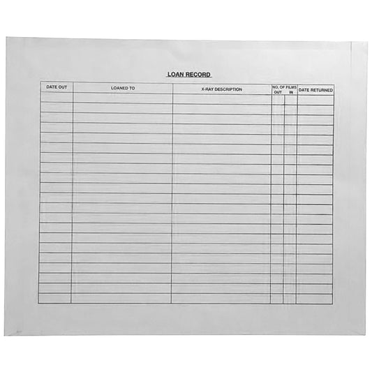 White Negative Preserver, Open Top, Standard Imprint, 14-1/2" x 17-1/2" (Carton of 250)