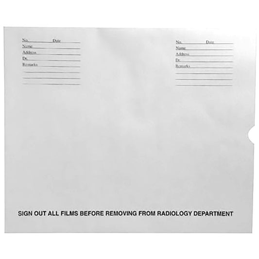 White Negative Preserver, Open End, Standard Imprint, 14-1/2" x 17-1/2" (Carton of 500)