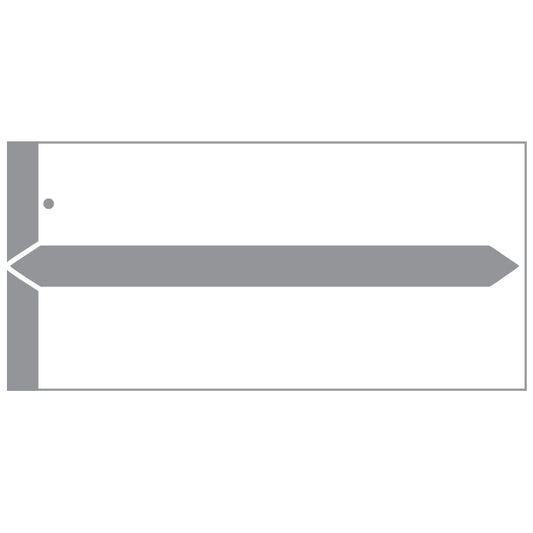 Gray GBS Name Labels 1-1/2" x 3-1/8"- Pack of 500