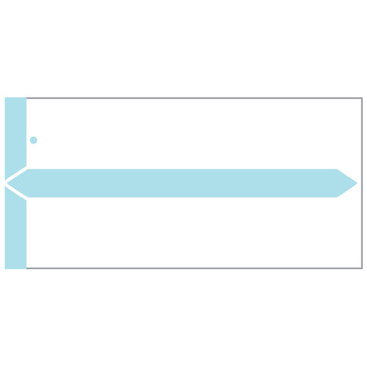 Periwinkle GBS Name Labels 1-1/2" x 3-1/8"- Pack of 500
