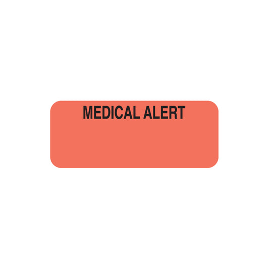 A1031 MEDICAL ALERT- Fluorescent Red, 1-7/8" X 3/4"(Roll of 500)