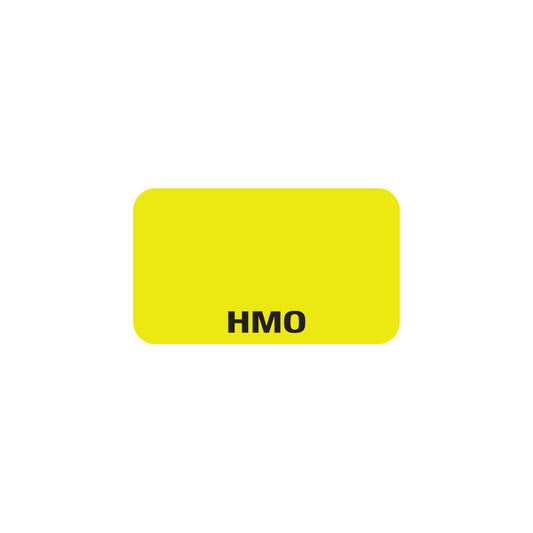 A1038 HMO- Fl Chartreuse 1-1/2" X 7/8" (Roll of 250)