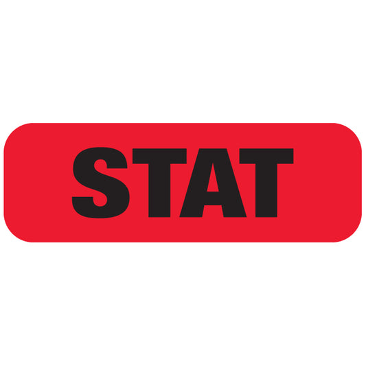 A1050 STAT- Red/Black 1-1/2" X 1/2" (Roll of 250)