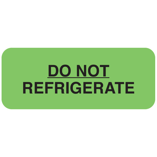 A1060 DO NOT REFRIGERATE- Fluorescent green, 1-7/8" X 3/4"(Roll of 250)