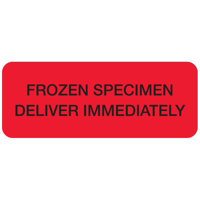 A1068 FROZEN SPECIMEN DELIVER IMMEDIATLEY- Red/Black 2-1/4" X 7/8" (Roll of 250)