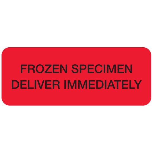 A1068 FROZEN SPECIMEN DELIVER IMMEDIATLEY- Red/Black 2-1/4" X 7/8" (Roll of 250)