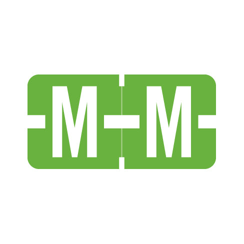 Tab 1278 "M" Labels 1/2" X 1" Vinyl- Roll of 500