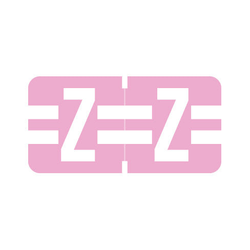 Tab 1278 "Z" Labels 1/2" X 1" Vinyl- Roll of 500
