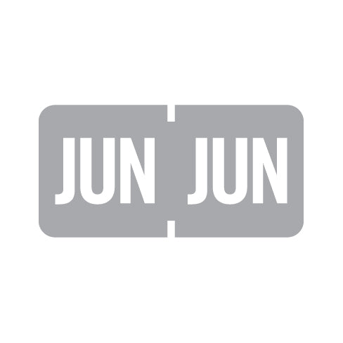 Tab 1279 JUNE Month Labels 1/2" X 1" Vinyl - Roll of 1000