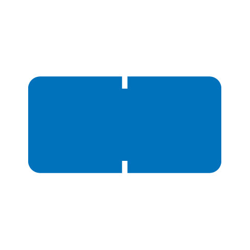 Tab Solid Light Blue Labels 1/2" X 1" Vinyl- Roll of 1000