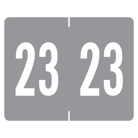 Tab 1309 Year 23 Labels, 1" X 1-1/4" Vinyl- Roll of 500