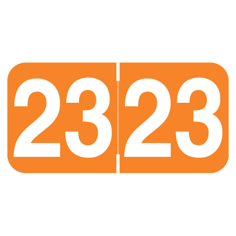 Ames Year 23 Labels, 3/4" X 1-1/2" Laminated- Roll of 500