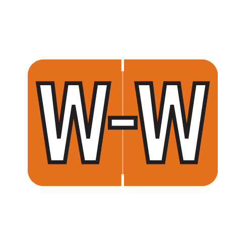 Barkley ACPM "W" Labels 1" X 1-1/2" Laminated- Roll of 500