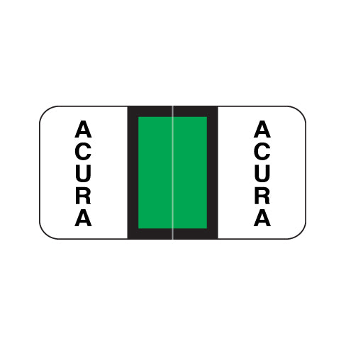 Reynolds & Reynolds Automotive Acura Labels 3/4" X 1-1/2" Laminated- Ring Binder Pack of 270