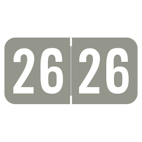 Acme/S&W Year 26 Labels, 3/4" X 1-1/2" Laminated- Roll of 500