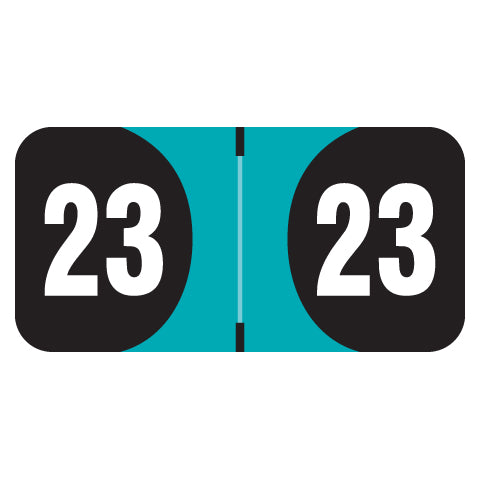 Arden Year "23" Labels, 3/4" X 1-1/2" Laminated - Roll of 500