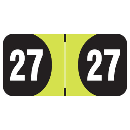 Arden Year 27 Labels, 3/4" X 1-1/2" Laminated - Roll of 500