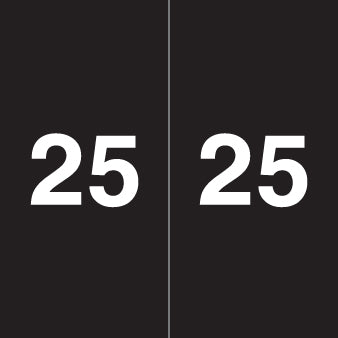 Ames Year 25 Labels, 1-7/8" X 1-7/8" Laminated- Roll of 500