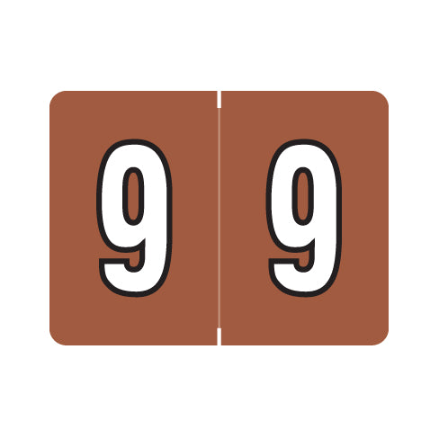 Datafile L8700 "9" Labels 15/16" X 1-1/4" Laminated- Roll of 500