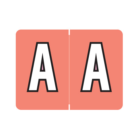 Data File AL8720 Alpha "A" Labels, Laminated Stock, 15/16" X 1-1/4" - Roll of 500