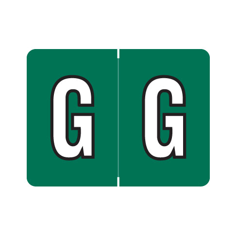 Data File AL8720 Alpha "G" Labels, Laminated Stock, 15/16" X 1-1/4" - Roll of 500