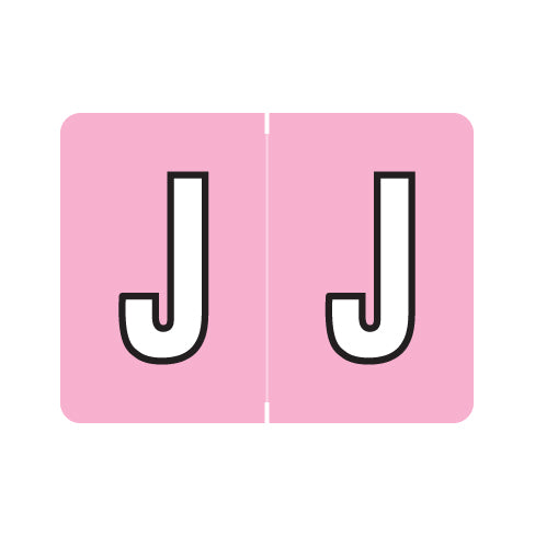 Data File AL8720 Alpha "J" Labels, Laminated Stock, 15/16" X 1-1/4" - Roll of 500