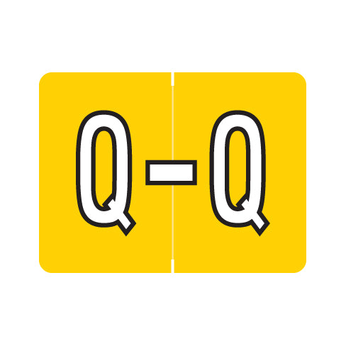 Data File AL8720 Alpha "Q" Labels, Laminated Stock, 15/16" X 1-1/4" - Roll of 500